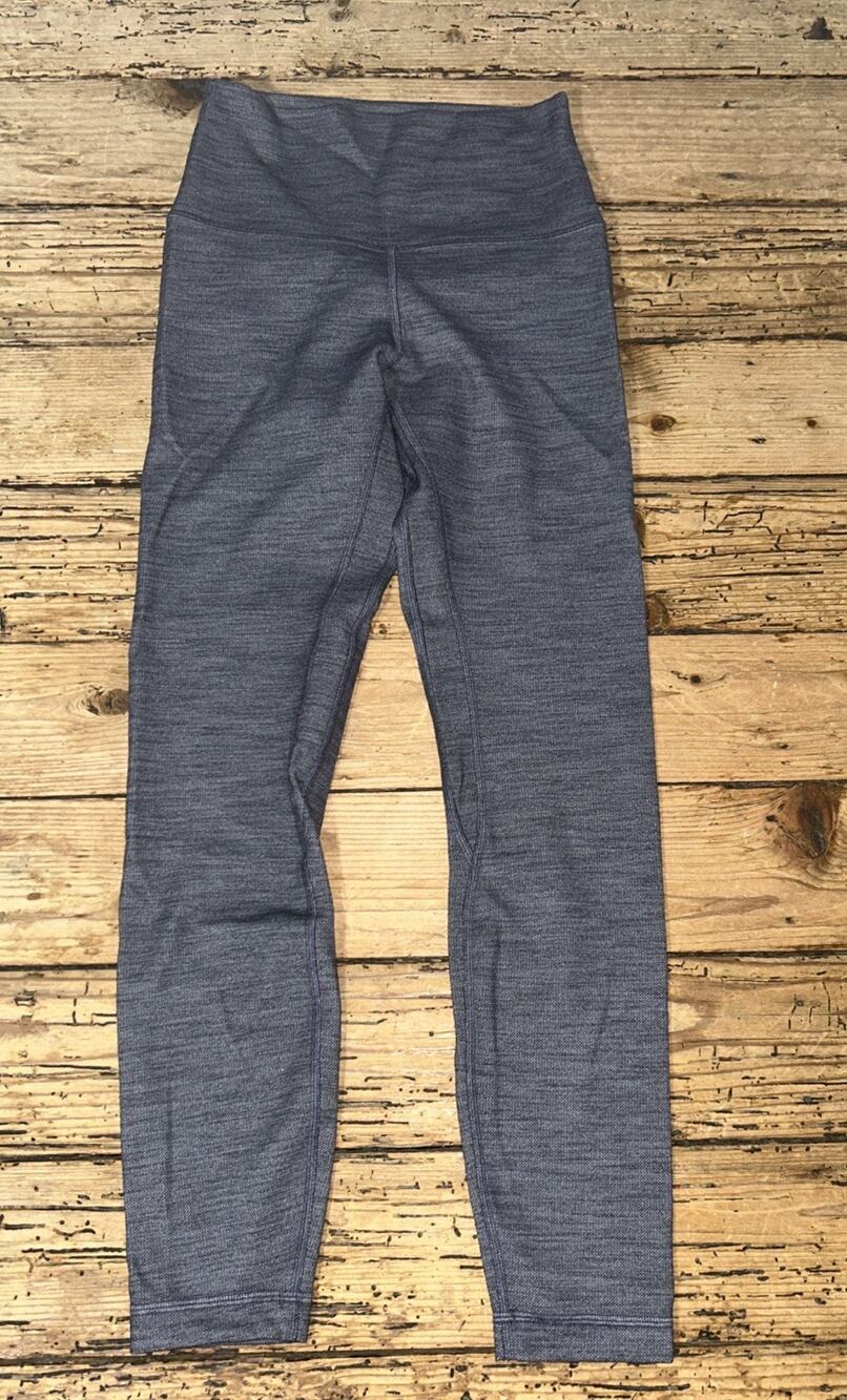 Lululemon Women’s Size 4 Mini Heathered Herringbone Align Pant II 25” VGC